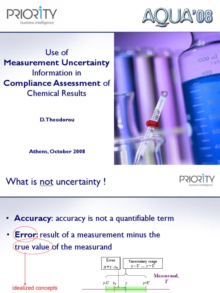 Measurement Uncertainty Presentation | PDF | Uncertainty | Confidence
