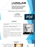 Entropia na evolução biológica e termodinâmica