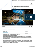 Cómo Iniciar Sesión en Windows 10 Sin Tener Que Ingresar Una Contraseña PDF
