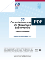 53º Curso Internacional de Hidrología Subterránea (2019)