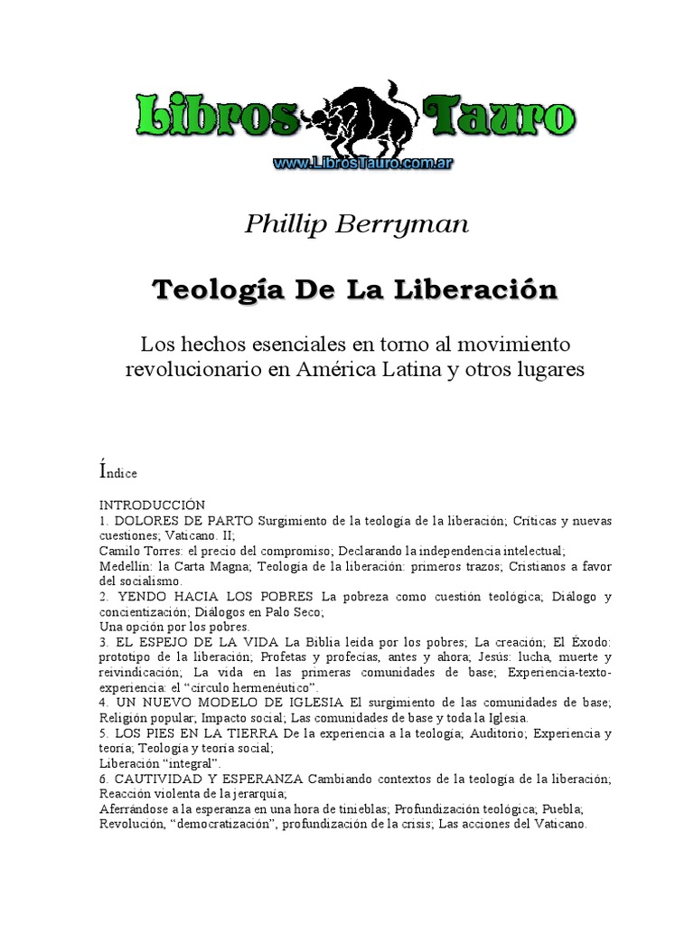BERRYMAN, Phillip - Teología De La Liberación.pdf  Second 