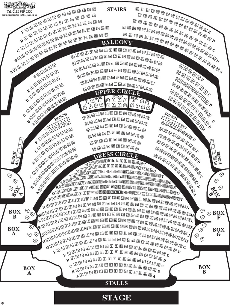 Theatre Royal Seating Plan PDF Nature