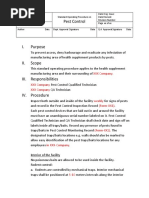 ASEAN TMHS GMP Training Chapter 4 Annex 7 Sample SOP On Pest Control