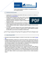 Listado de Documentacion A Presentar para El Proceso de Acreditacion 2013