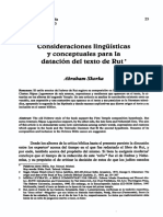 Consideraciones lingüísticas y conceptuales para la datación del texto de Rut