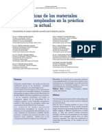 Características de Los Materiales Cerámicos Empleados en La Práctica Odontológica Actual.