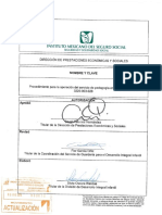3220-003-028 Procedimiento para La Operación Del Servicio de Pedagogía Den Guarderías IMSS