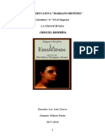 Esquema de Analisis Literario de La Obra La Emancipada de Miguelriofrío