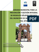 Programa Municipal para La Prevención y Gestión Integral de Residuios Sólidos Urbanos