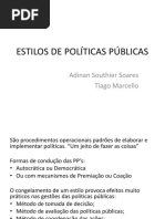 Capitúlo 6 - Estilos de Políticas Públicas