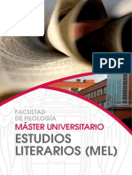 Estudios Literarios (Mel) : Máster Universitario