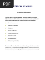 Download Home Depot Company Analysis by Santiago Dela Zerna SN37654329 doc pdf