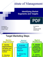 Aravali Institute of Management: Identifying Market Segments and Targets