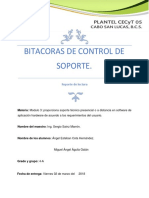 Bitacoras de Control de Soporte