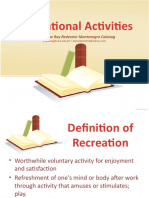 Recreational Activities Guide