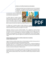 Quienes Intervinieron en El Conflicto Armado Interno de Guatemala