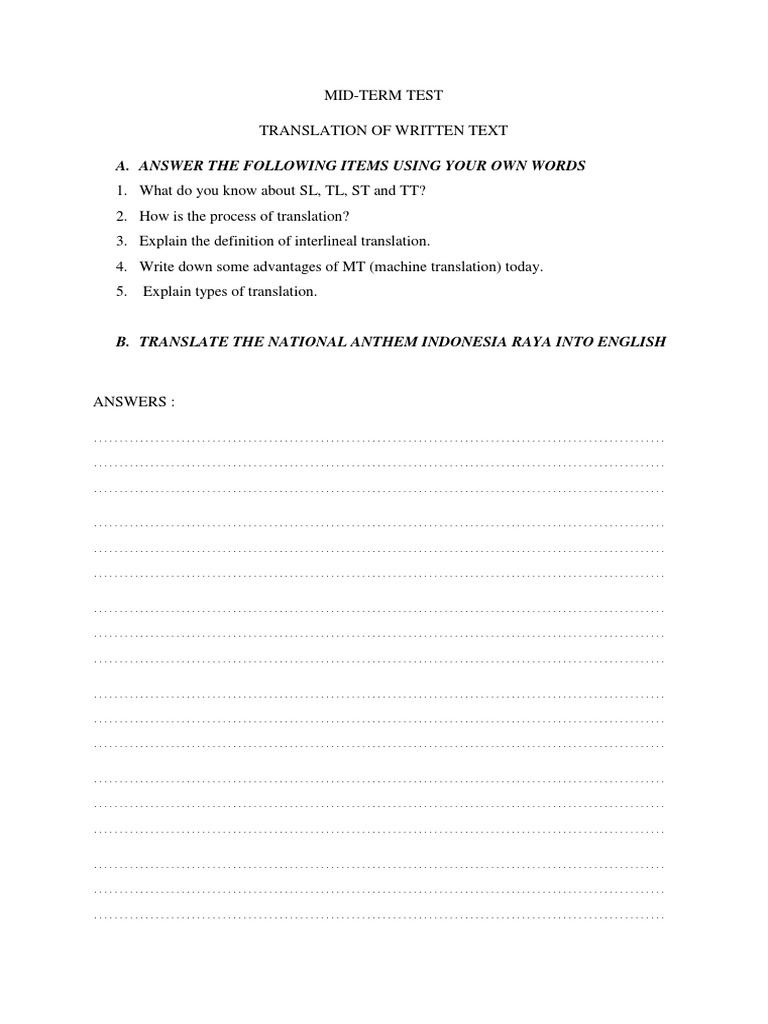 A. Answer The Following Items Using Your Own Words | PDF | Computers ...