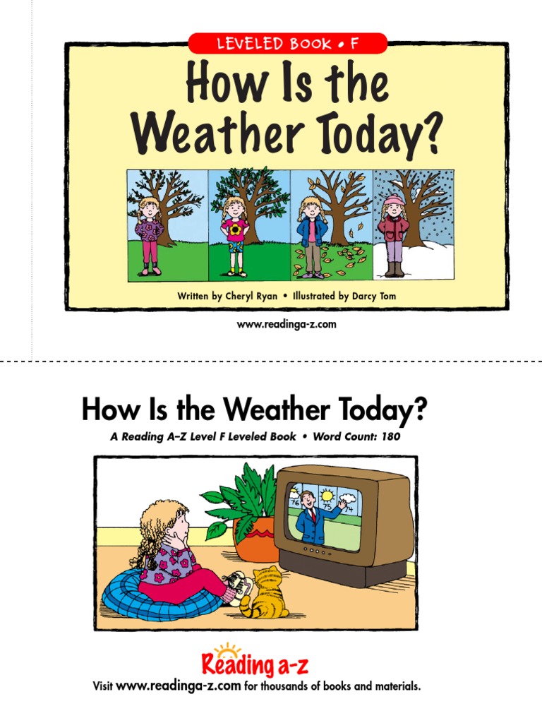 How Is The Weather Today Pdf Atmosphere Weather