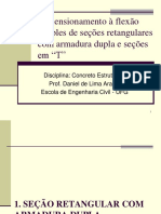 Aula 6 - Dimensionamento À Flexão Simples de Seções Retangulares Com Armadura Dupla e Seções T PDF