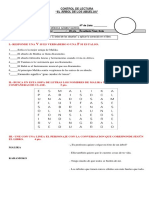 CONTROL de LECTURA El Árbol de Los Abuelos.