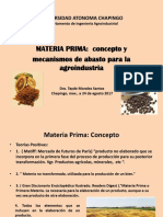 Materia Prima: Concepto de Mecanismo de Abasto