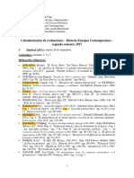 Calendario de Evaluaciones y Pautas Europa Contempor Nea Profesor G. Aranda