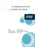Cover Dokumen Administrasi Guru