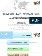 Universal Health Coverage (UHC) : Challenges & Solutions, What Can We Learn From Indonesia?