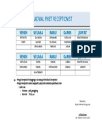 Jadwal Piket Receptionist