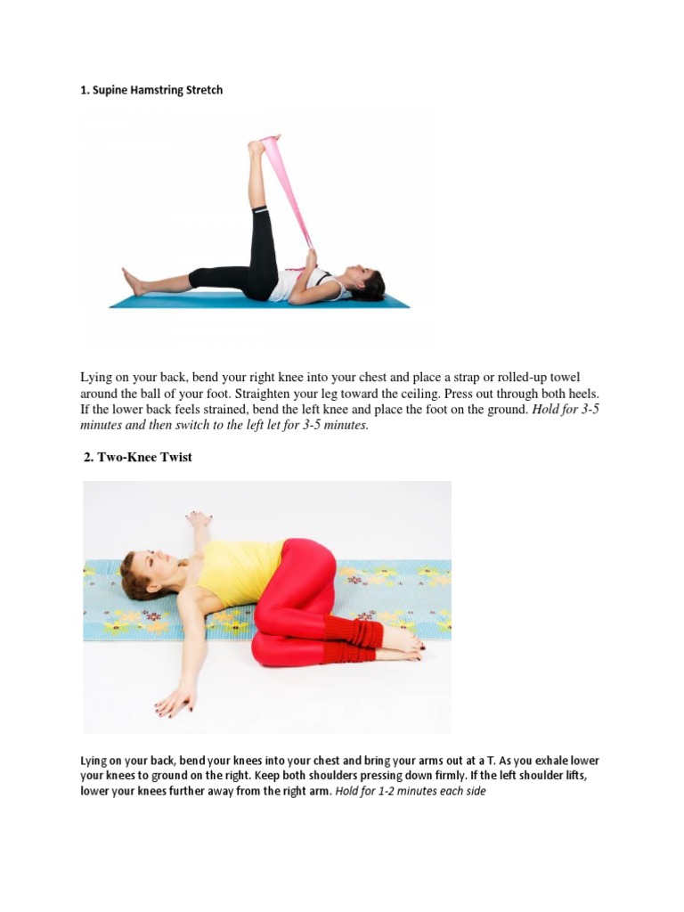 Yoga Poses for Low Back Pain Relief | PDF