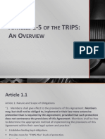 Articles 1-5 of The TRIPS