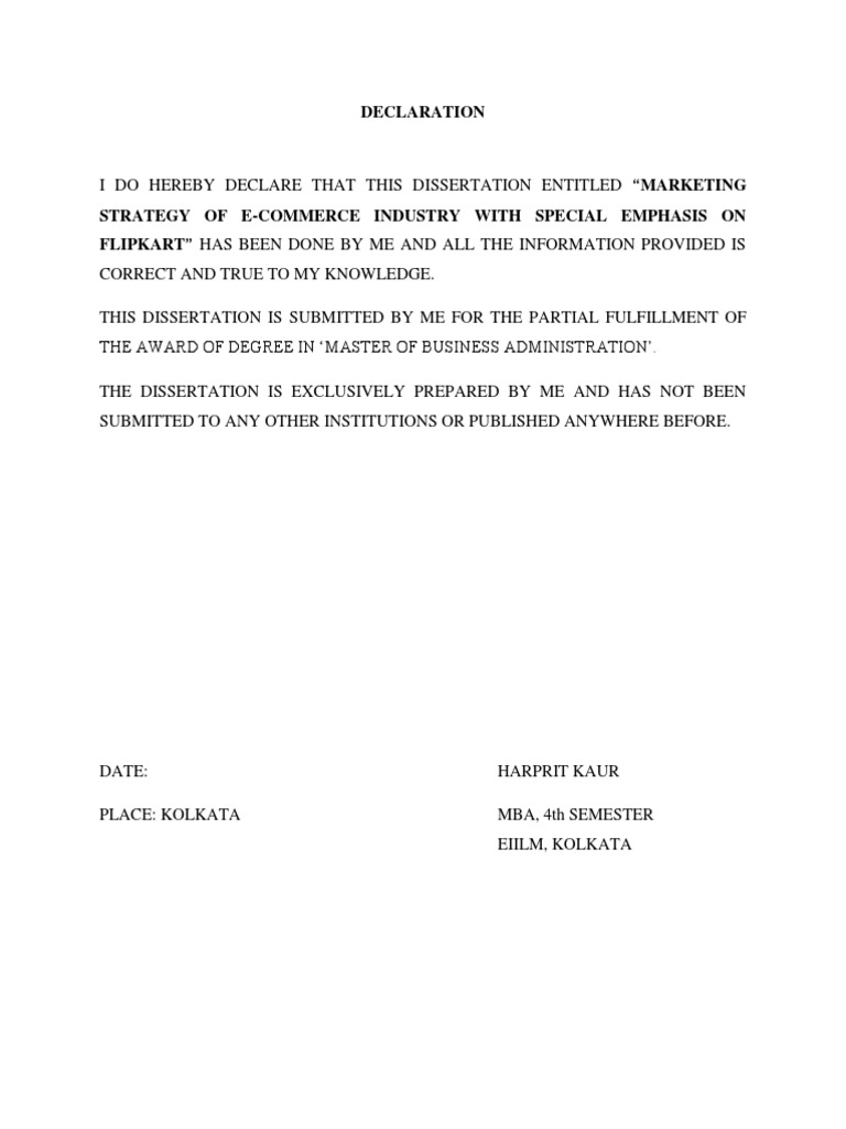 Declaration MK | PDF
