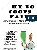 Why Do Coops Fail?: Atty. Rheneir P. Mora, CPA, REB