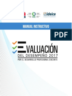 Manual Instructivo - Evaluación Del Desempeño Docente 2017