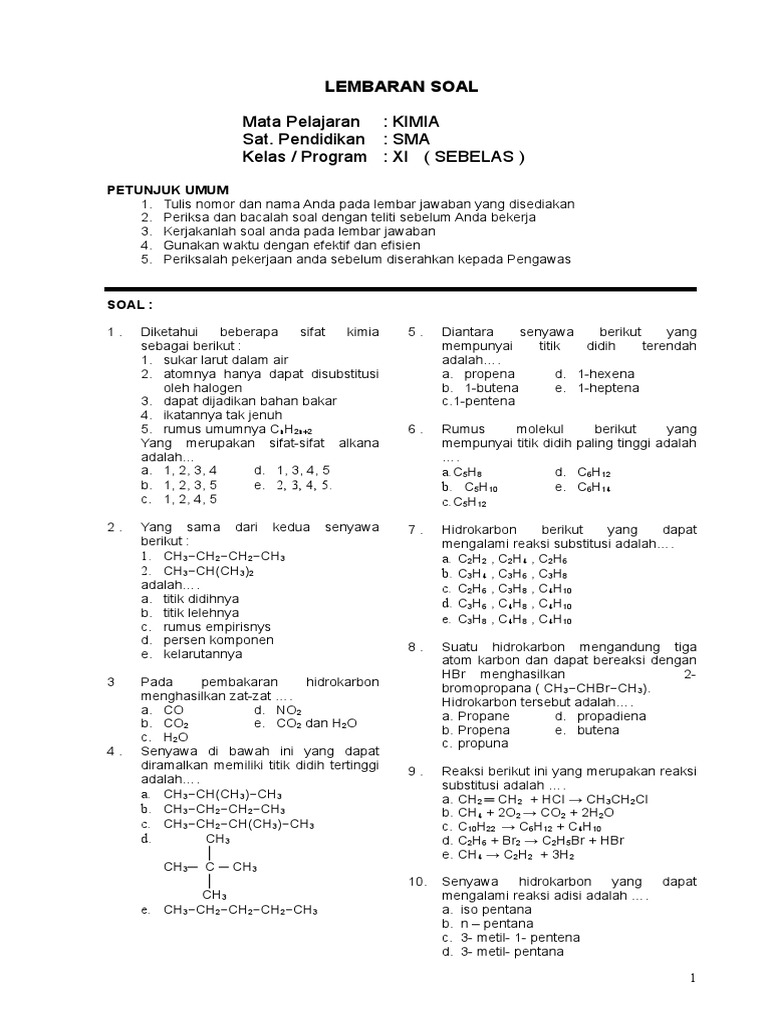 20 Lampiran Soal 2 Minyak Bumi