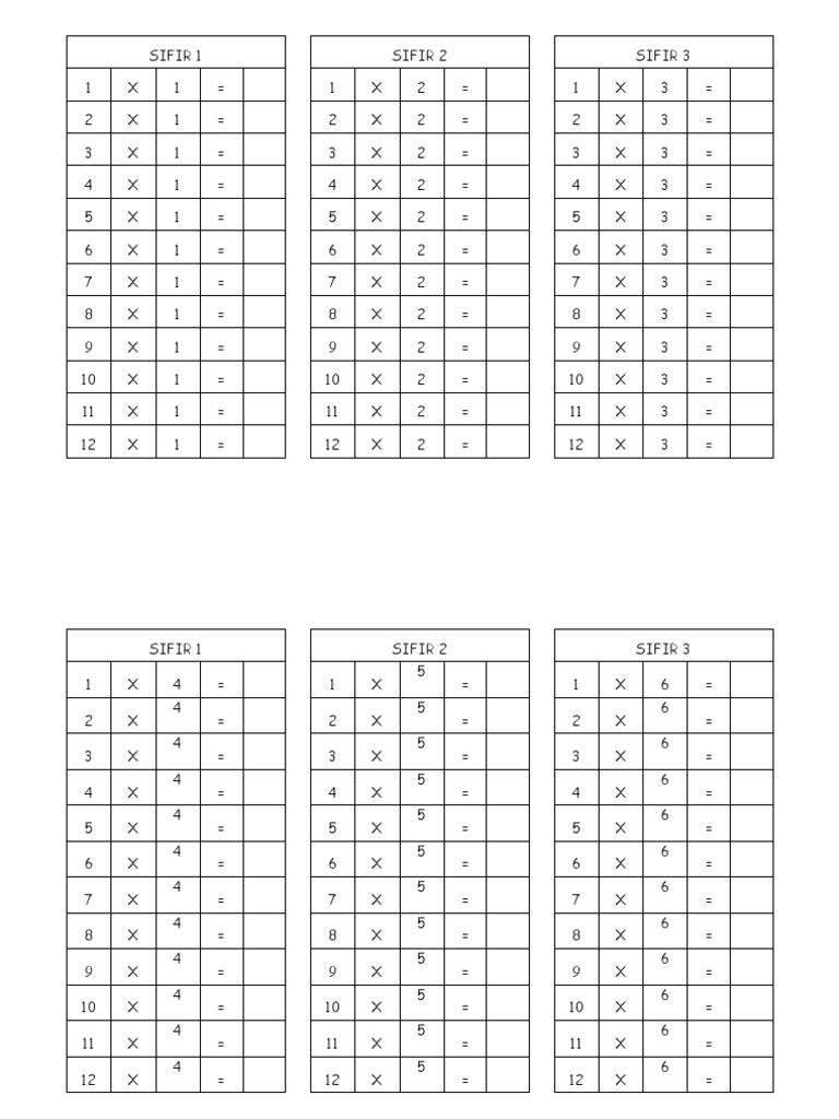 Latihan Sifir Pdf