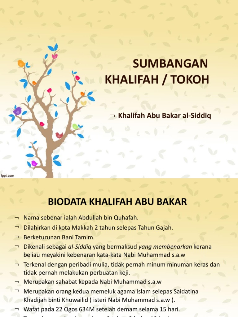 Bab 2 Khalifah Abu Bakar Al Siddiq R A Ppt Download