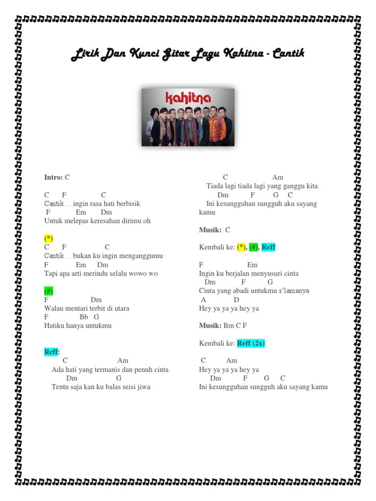 Lirik Dan Kunci Gitar Lagu Kahitna Pdf