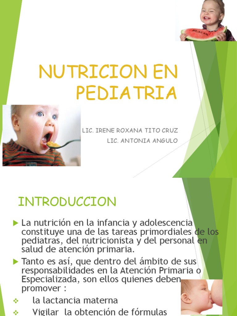 Nutricion en Pediatria | PDF | Nutrición | Dieta y nutrición