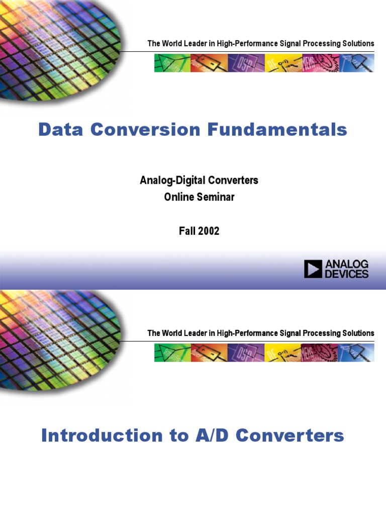 ADC Types and Sampling Fundamentals | PDF | Analog To Digital Converter ...