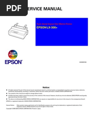 Epson LX300 Service Manual