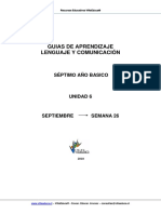 Guia Aprendizaje Lenguaje 7basico Semana26 Septiembre PDF