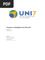 Trabalho Final - Pesquisa e Inteligência de Mercado