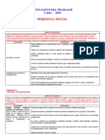 Lista de Cotejo Personal Social II