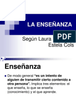 La enseñanza: un intento de transmitir conocimientos