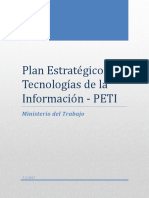 Plan Estratégico de Tecnologías de La Información - PETI V5 PDF