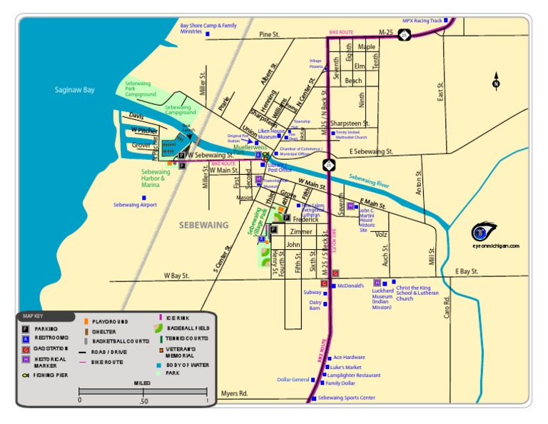 Sebewaing Map | PDF | Restaurant And Catering | Leisure