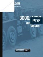 Allison Transmision Om3753en, 3000-4000 SP Series Operators Manual