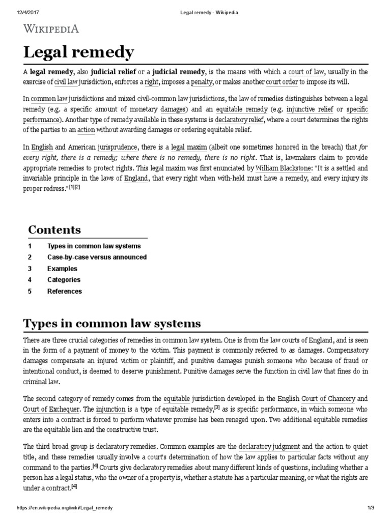 Legal Remedy Legal Remedy Separation Of Powers Free 30day Trial