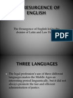 2 The Resurgence of English